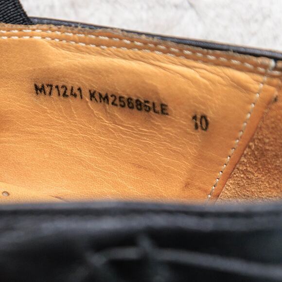 Kenneth Cole New York Black Leather Slip On Square Toe Loafers Mens Size 10 main image 9